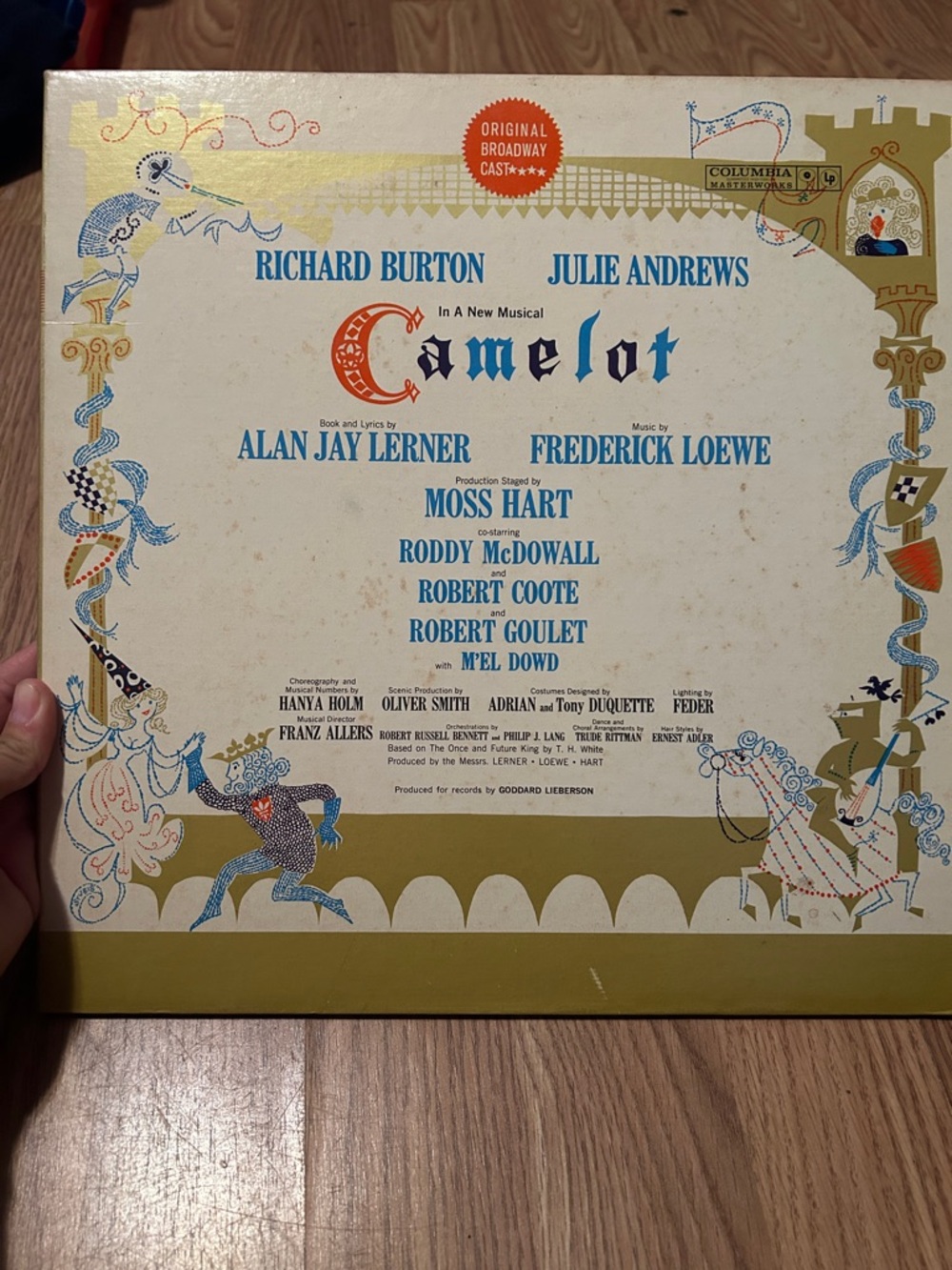 Columbia Camelot Album Cover — Cream, Gold & Blue Artwork